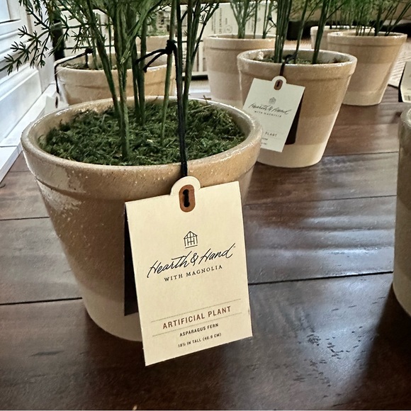 Hearth and Hand with Magnolia Faux Fern Potted Plant 18.5” x 22” - Picture 5 of 5